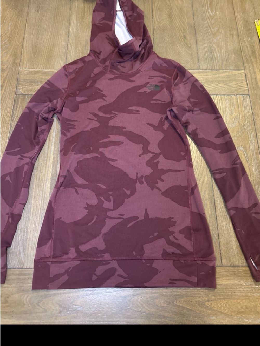 The North Face Maroon Camo Pullover Hoodie